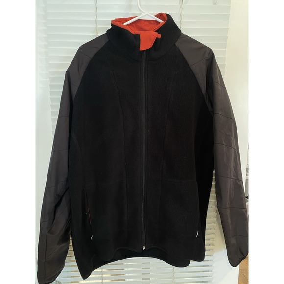 Bogner Fire + Ice Hybrid Full Zip Jacket‎ Fleece Black Red Size 38 Men's Medium - Picture 1 of 7